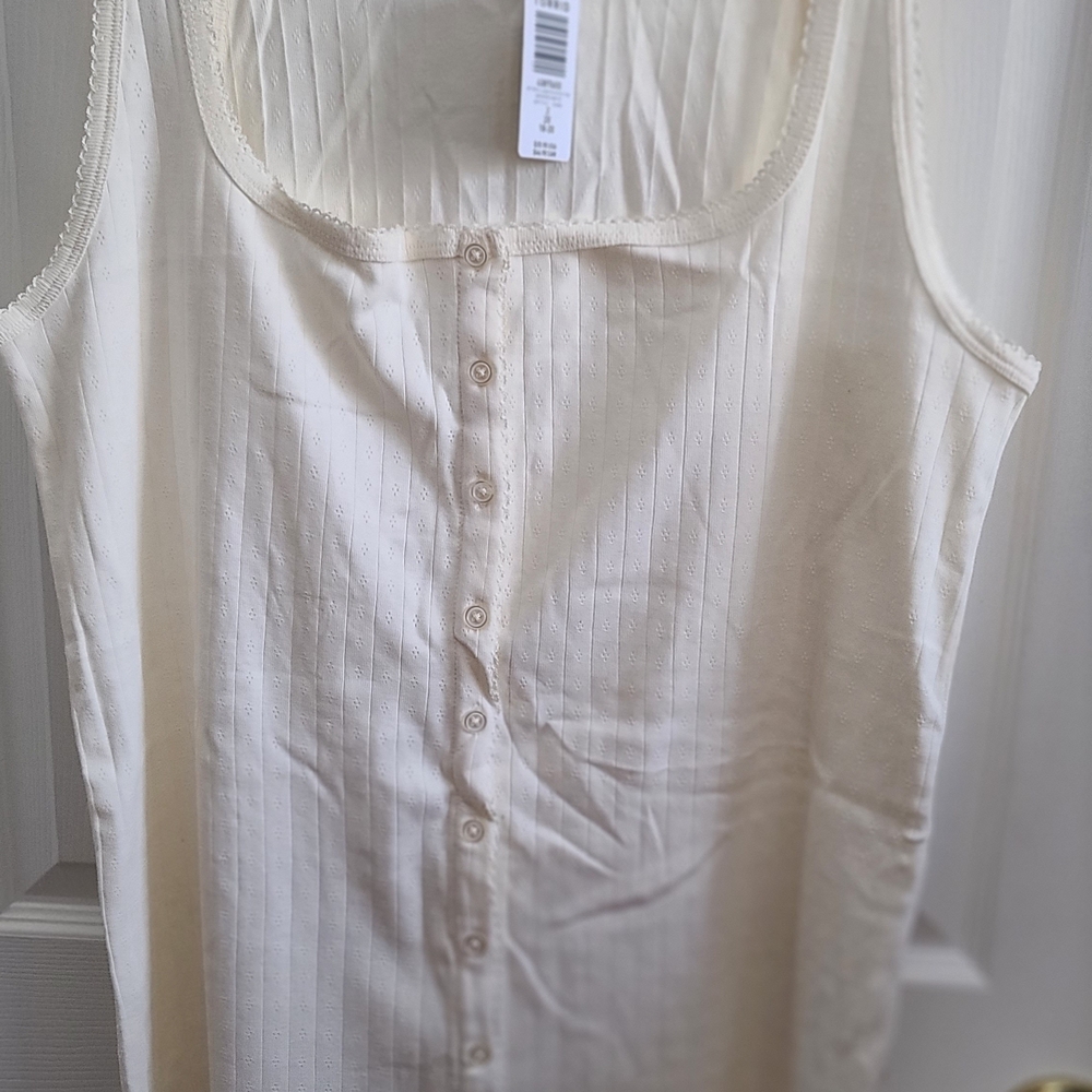 Torrid Ivory Sleeveless Blouse